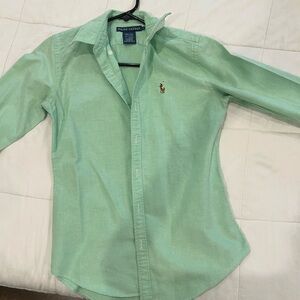 Ralph Lauren Light Green Cotton Shirt